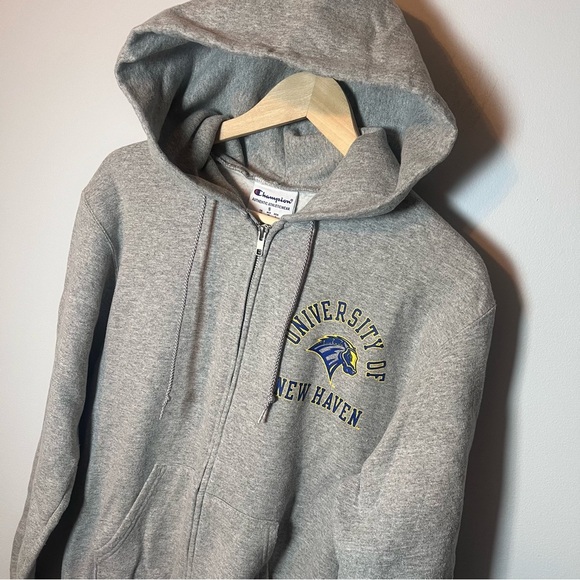 University of New Haven Chargers Full Zip Hoodie Sweat Jacket Men’s S Champion - Picture 2 of 6